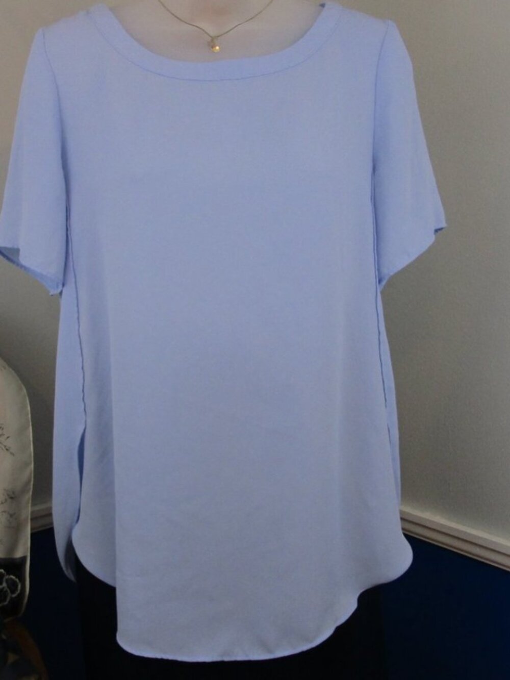 💎✨ Banana Republic Factory Light Blue Essential Crepe Blouse ✨💎